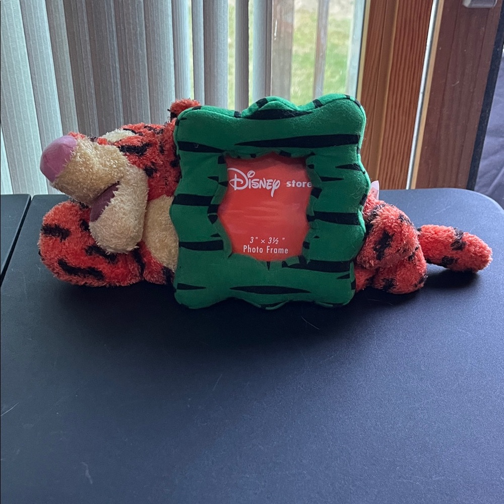 Disney Tigger Plush Photo Frame - Orange and Green